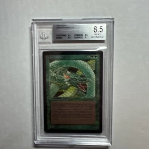 MTG Beta Craw Wurm BGS 8.5 Quad+ NM-MT+ (w/ Mint surface) 1993 - Picture 1 of 4