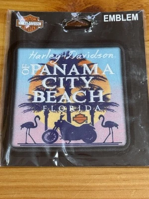 New Harley-Davidson Motorcycles Panama City Iron /Sew On Embroidered Patch - Image 1 of 4
