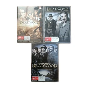 Deadwood Complete Series DVD HBO Seasons 1,2 & 3 Region 4 VGC FREE POSTAGE AU - Picture 1 of 2