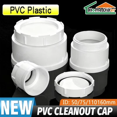 Adaptador de PVC DWV tampa de extremidade com tampa de limpeza para encaixe de tubo de drenagem de PVC - Imagem 1 de 4