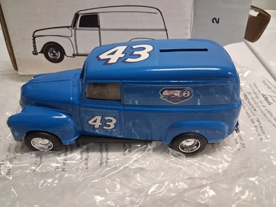 Richard Petty 1950 Panel Truck Bank Coin Bank with Key - Image 1 of 4