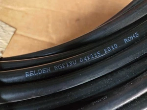 BELDEN  RG-213/U   BNC Male  to  BNC Male  coax cable 100 FT - Picture 1 of 3