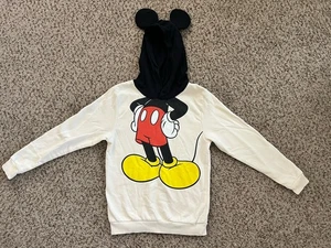 SUDADERA CON CAPUCHA DISNEY H&M MICKEY MOUSE OREJAS NIÑOS NIÑOS TALLA 8/10 - Imagen 1 de 6