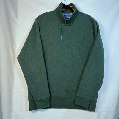 Orvis Signature Collection 1/4 Cremallera Pullover Sudadera Para Hombre Verde Mediano Foto 1 de 4