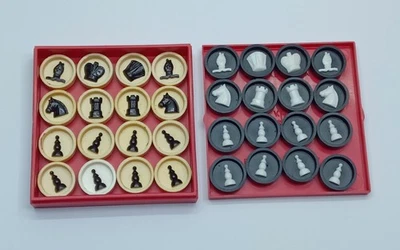 USSR Pocket Chess Set Checkers 82mm Original Kyiv Good condition - Image 1 of 4
