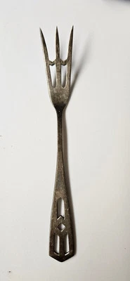 Antiguo tenedor de limón Frank Whiting estilo Art Deco de 6 pulgadas plateado Foto 1 de 4