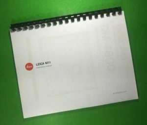 Owners Manual for Leica M11 Camera 177 Pages W/Clear Covers! - Picture 1 of 1