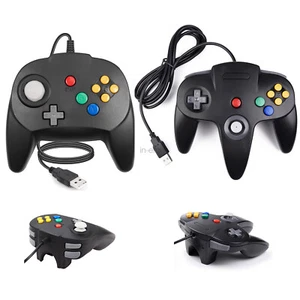 Consola de juegos clásica retro N64 64 bits controlador con cable USB Gamepad para PC MAC OS - Imagen 1 de 29