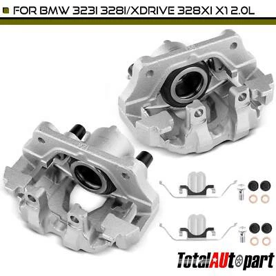 Pinza de freno de disco delantera 2 piezas con soporte para BMW 323i 2006-2011 328i 2008-2013 Foto 1 de 4