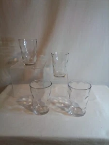 Set 4 Bicchieri Succo Pasabahce Dot Optic Circle Ottime Condizioni  - Foto 1 di 9