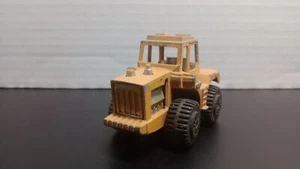 Vintage Tootsie Toy Yellow Front Loader w/ Chrome Engine Interior Yellow Loose - Picture 1 of 7