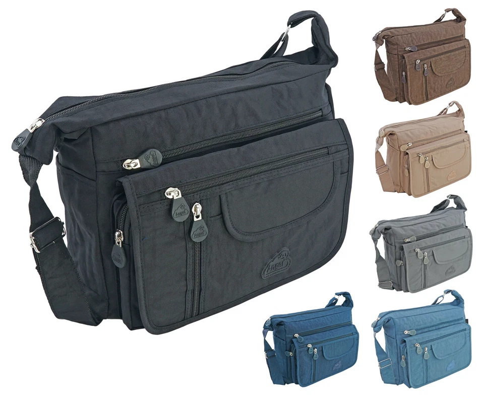 + Damen Tasche Umhängetasche Schultertasche Shopper Citybag Crinkle-Nylon 1372