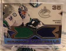 2021-22 UD SPX WINNING MATERIALS DUAL JERSEY THATCHER DEMKO Game Worn Patch