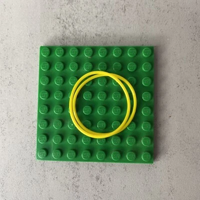 2x NEW LEGO Technic Yellow Rubber Band 33 mm (70905 / 85546) V-Belt NXT EV3 - Image 1 of 2