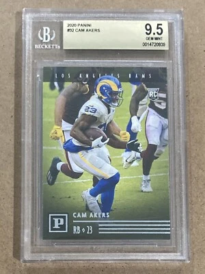 2020 Panini Chronicles #32 Cam Akers RC Rookie BGS 9.5 Gem Mint - Image 1 of 2