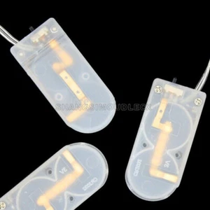 5PCS R2032 X2 Button Coin Cell Battery Holder Case Box W/ On-Off Switch Lead - Picture 1 of 4