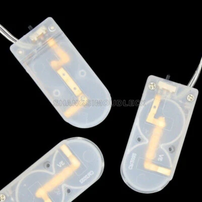 Caja con soporte de batería de celda de moneda con botón R2032 X2 5 piezas con cable de interruptor de encendido y apagado - Imagen 1 de 4