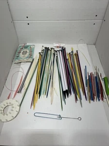 Lot Knitting Needles -Clover Takumi , Aluminum, Bamboo Various Sizes - Picture 1 of 8