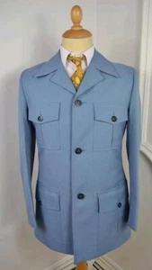 Safari Suit for Men Stylish Coat Pant Formal Suit Vintage  Style - Picture 1 of 6