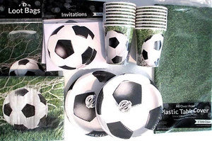 SOCCER Fanatic - Birthday Party Supply Pack DELUXE Kit w/ Loot Bags & Invites - Picture 1 of 1