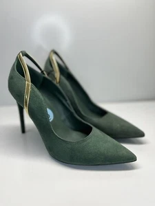 Marc Fisher Damen-Pumps Garlene veganes Wildleder Größe 6M olivgrün (H7) - Bild 1 von 10