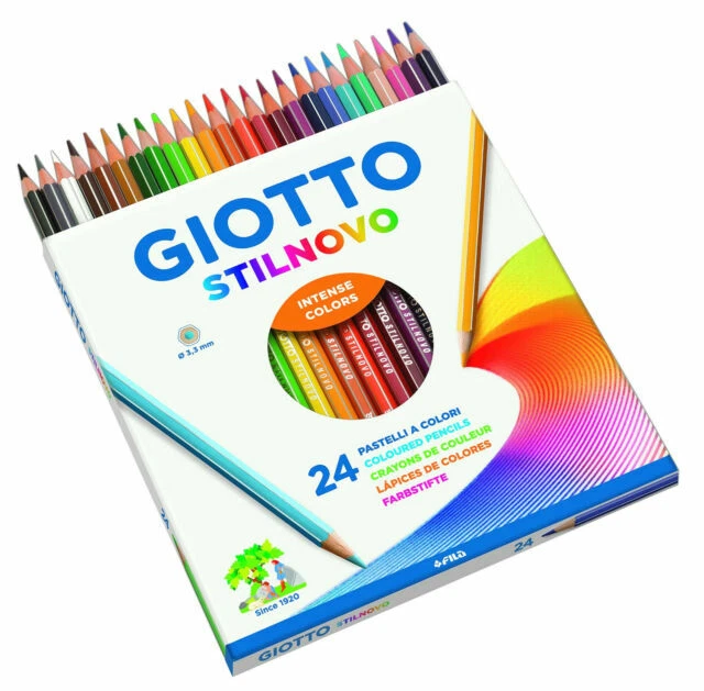 Giotto 256600 Stilnovo Pastelli Colorati in Astuccio - 24 Colori