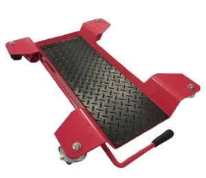 ROBUSTA PEDANA SUPPORTO SPOSTA LA MOTO CON CAVALLETTO CENTRALE 400KG ONE - Picture 1 of 1