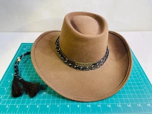 VTG Golden Gate Hat Company Wool Cowboy Little Joe Hat Size Medium Brown - Picture 1 of 14