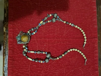 Collana Pietre Dure E Argento Vintage, Prezzo Ancora... - Immagine 1 di 2