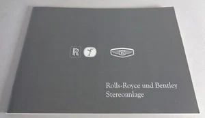 Operating Instructions Rolls Royce and Bentley Stereo System from 05/2000 - Picture 1 of 3