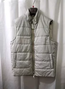 1775$ Eleventy Mens Padded Grey Outerwear Vest Sz:US M/50 EU.Made In Italy - Picture 1 of 21