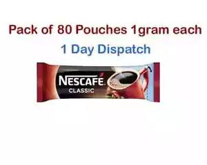 NESCAFE Classic Caffè Istantaneo Originale, 80 Bastoncini Spedizione Gratuita in Tutto il Mondo - Foto 1 di 3