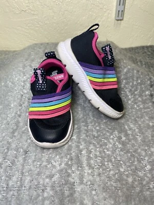 Size 6 TODDLER ~ Sneakers SKECHERS Rainbow Stretch - Image 1 of 4