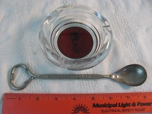 VINTAGE HOTEL SPOKANE ASHTRAY 4 1/4" & Opener / Spoon ~ Nice Lot - Picture 1 of 12