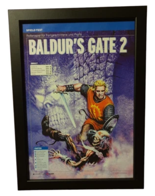 ✅Baldur's Gate II 2 - (PC) ✅ Merchandise, Werbung, Werbeblatt, Poster✅Gerahmt✅ - Bild 1 von 4