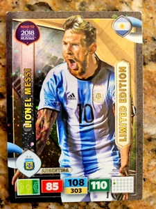 Panini Adrenalyn XL 2017 Camino a Rusia 2018 Lionel Messi Edición Limitada ¡Leer!! - Imagen 1 de 3