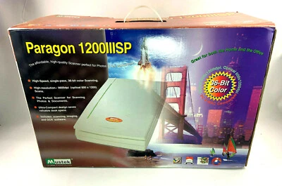 Mustek Paragon 1200 III SP 36-Bit Flatbed Scanner Vintage - Image 1 of 4