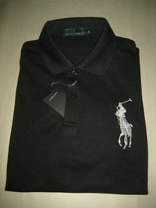 Polo Ralph Lauren Big Pony Short Sleeve Size L XL Black - Picture 1 of 2