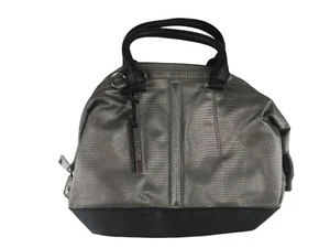 Kenneth Cole Reaction Womens Metallic Gray Handbag Inner Pocket Size Medium - Picture 1 of 8