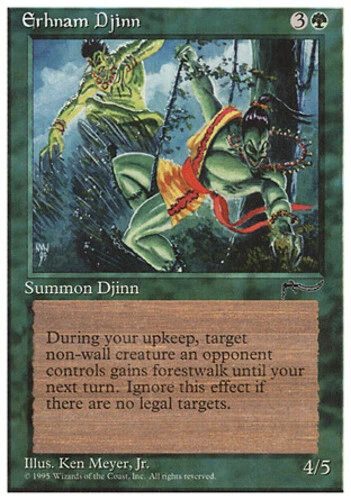 Erhnam Djinn ~ Damaged Chronicles MTG Magic UltimateMTG Green Card - Image 1 of 1
