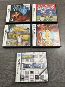 Nintendo DS Game Lot: TinkerBell, TouchMaster, Last Airbender, Chicken Shot, etc - Picture 1 of 4