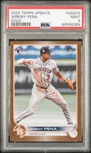 Jeremy Pena 2022 Topps Update #US253 Gold#2003/2022  PSA 9 - Picture 1 of 2