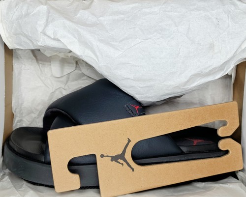 NIKE Jordan Sophia slides sandali nero rosso fuoco taglia 11 donna DO8863 006