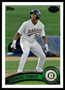 2011 Topps Pro Debut Michael Choice Rookie Oakland Athletics #154 - Picture 1 of 2