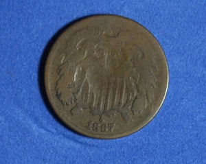 1867- 2 Cent Piece #P29972 - Picture 1 of 2