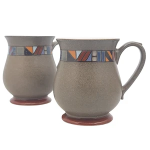 Denby Marrakesch Tassen 2er Set 300ml Steingut Mehrfarbig Muster Kaffeetassen - Bild 1 von 14