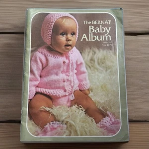 THE BERNAT BABY ALBUM 14 Knit & Crochet Outfits Baby ~ Bernat Book 187 - Picture 1 of 7