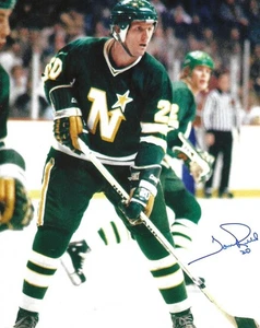 Autographed TOM REID  Minnesota North Stars 8x10 photo - COA - Picture 1 of 1