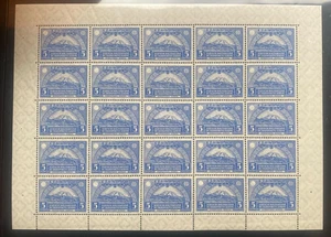 ECUADOR 1928 SCADTA SC# C22 FULL PAGE CHIMBORAZO VOLCANO AIRMAIL MNH - Picture 1 of 1