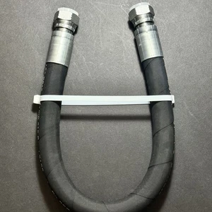 3/4" x 24" 2-Draht Hydraulikschlauchleitung mit #12 weiblichen JIC 37° Enden (1-1/16) - Bild 1 von 4